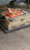 Raku firing